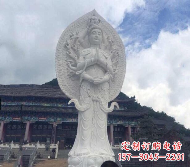 福建精美汉白玉观音雕塑