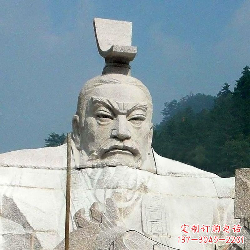 福建汉武帝刘彻石雕塑