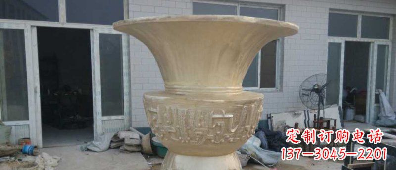 福建高品质大型花盆铜雕