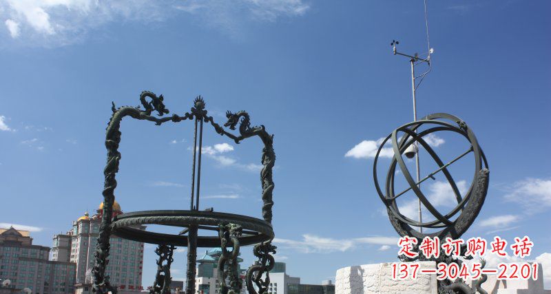 福建中领雕塑浑天仪雕塑 铜雕景观构筑