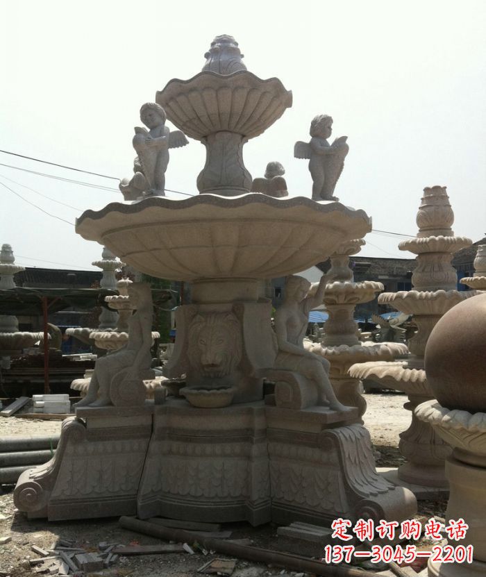 福建大型景观石雕喷泉