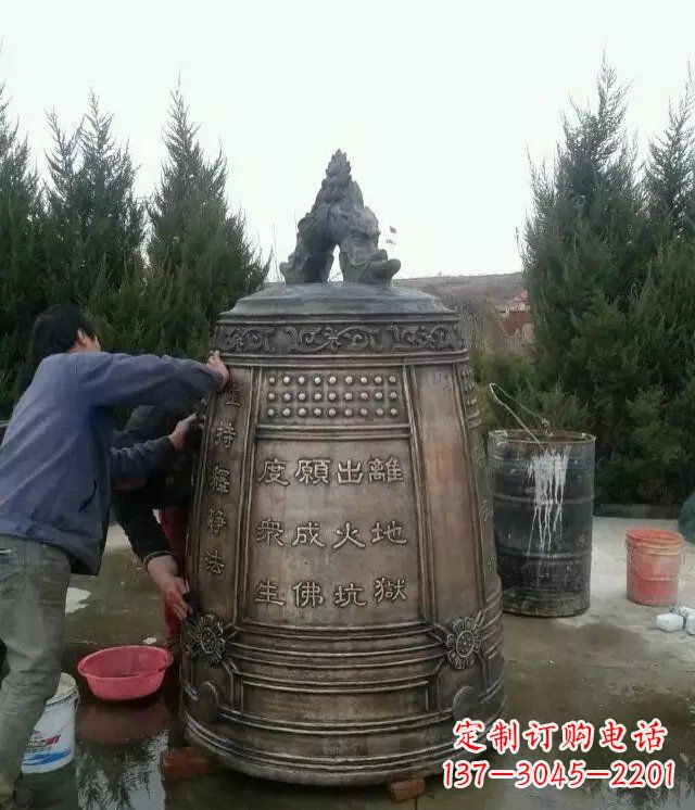 福建大型铜钟寺庙铜雕