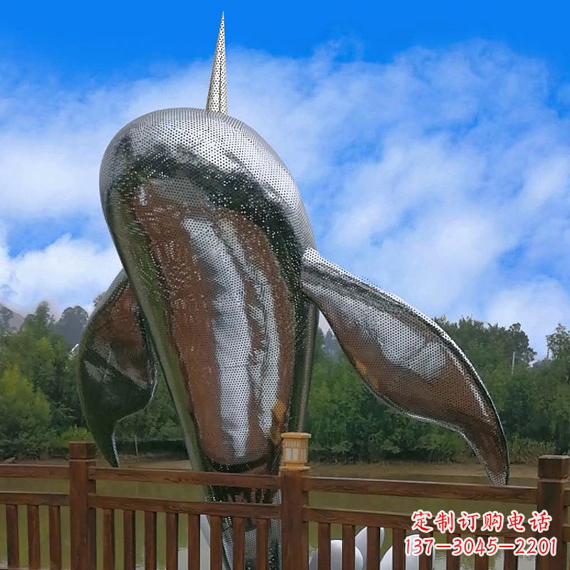 福建大型不锈钢动物雕塑
