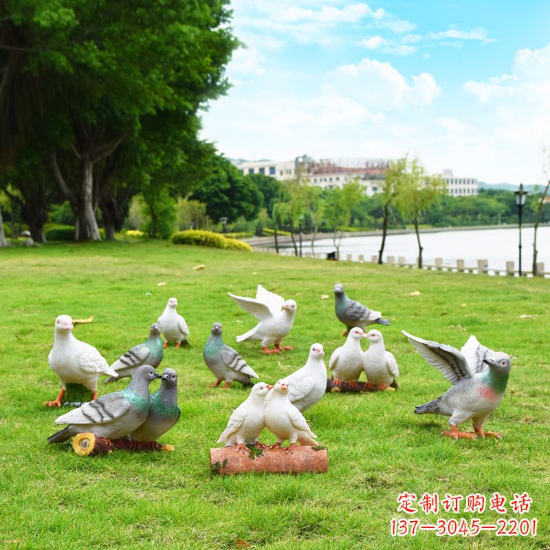 福建大学和平鸽雕塑