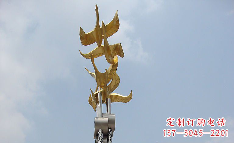 福建大雁不锈钢梦想雕塑