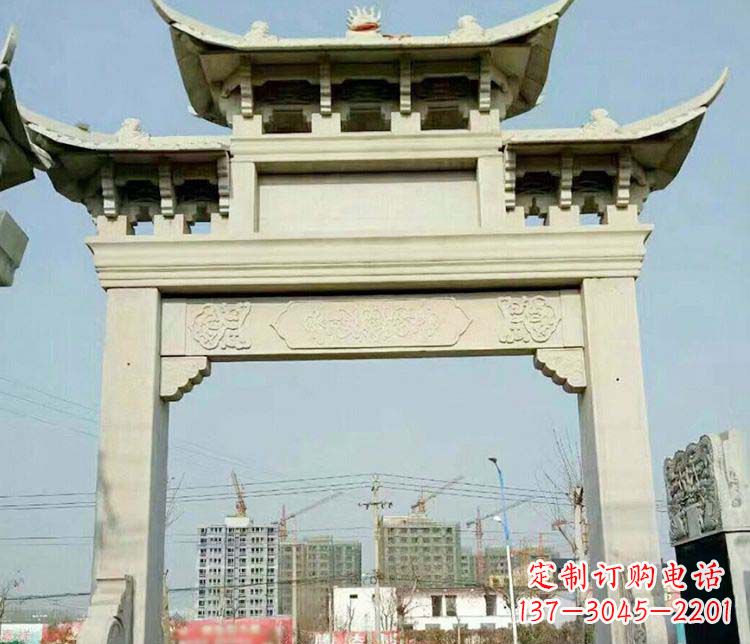 福建精美牌坊石雕