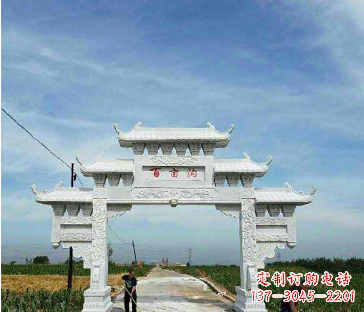 福建西方风格石牌坊石雕