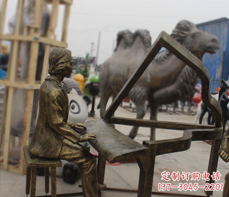 福建钢琴铜雕——表达艺术之美的完美融合