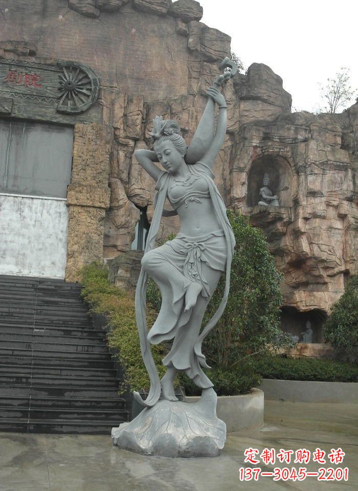 福建琵琶飞天人物石雕