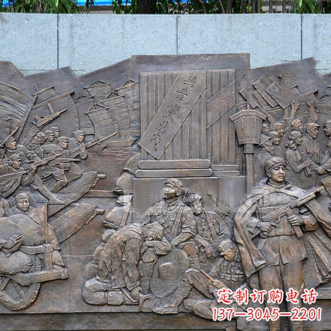 福建党建红军革命人物浮雕