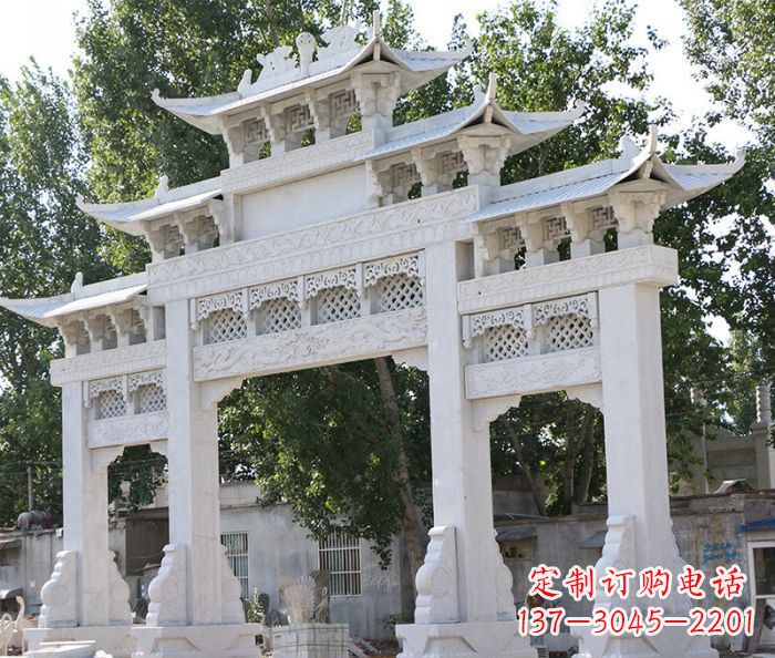 福建道路牌坊石雕定制