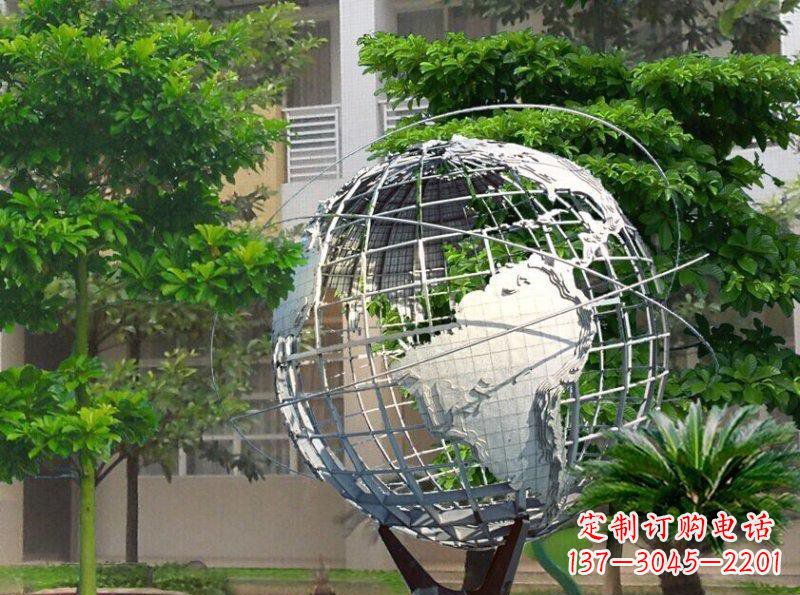 福建精美装饰的不锈钢地球雕塑
