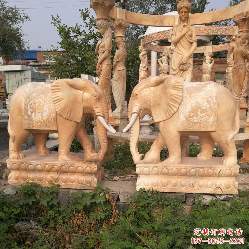 福建优雅大象雕塑