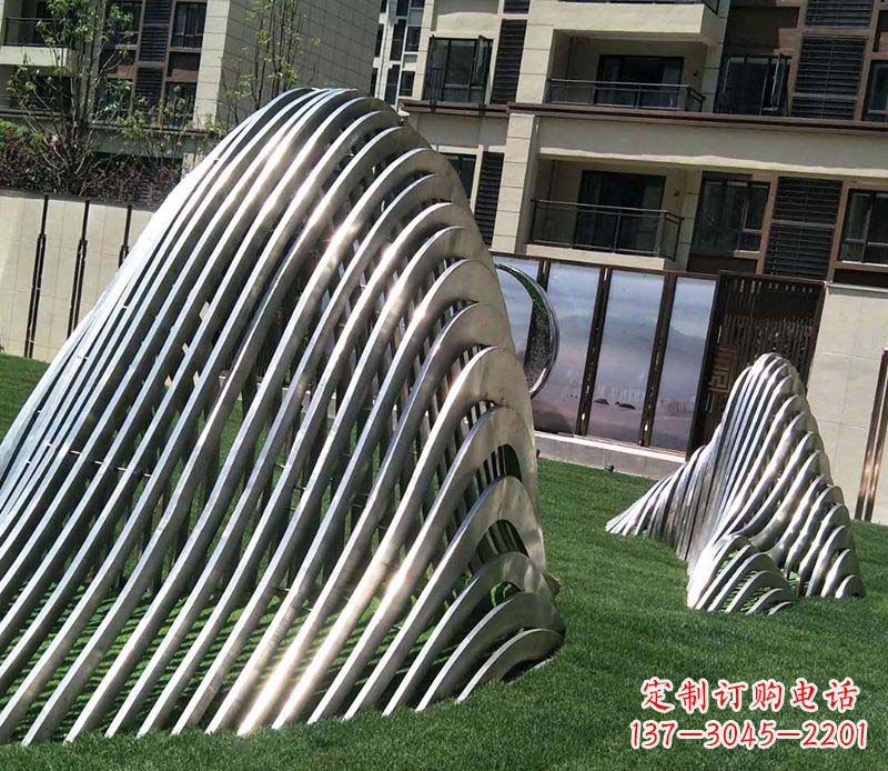 福建电镀不锈钢艺术假山雕塑