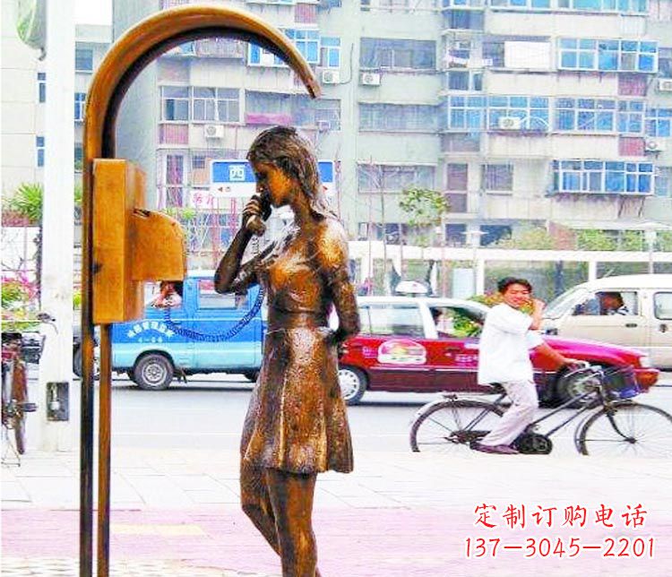 福建女孩铜雕塑——艺术的象征
