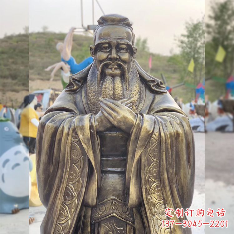 福建中领雕塑贵族——伟大的孔子雕塑