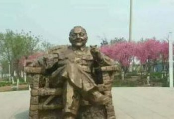 福建中领雕塑邓小平坐式铜雕