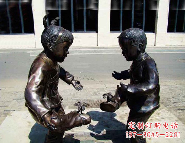 福建中领雕塑 | 专业高端儿童铜雕