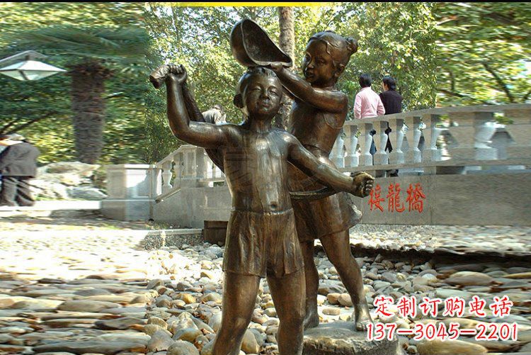 福建优雅可爱的儿童雕塑