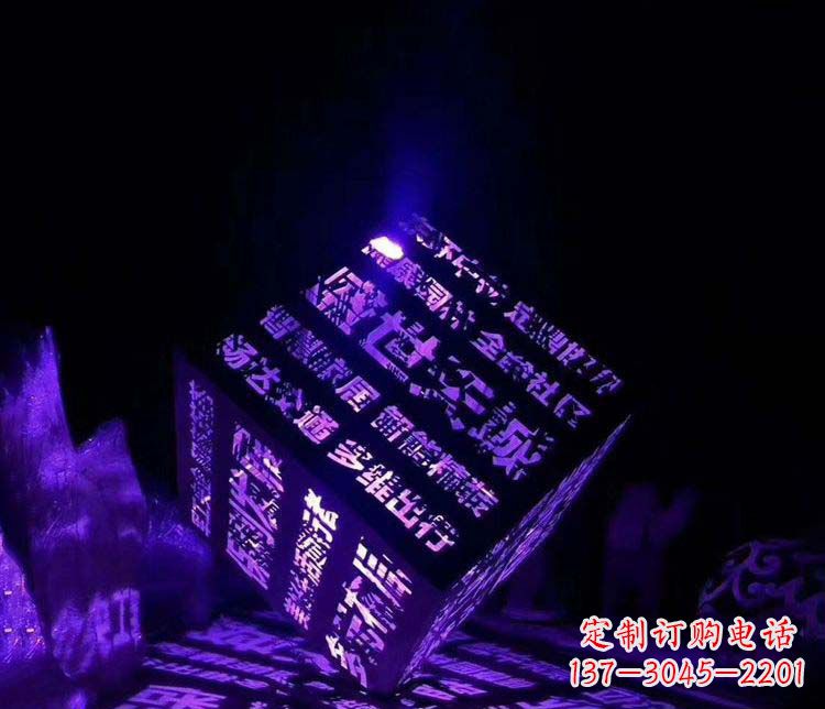 福建发光不锈钢字体艺术雕塑