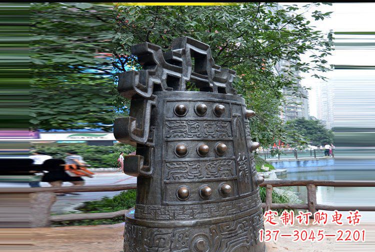 福建法制铜钟公园景观铜雕