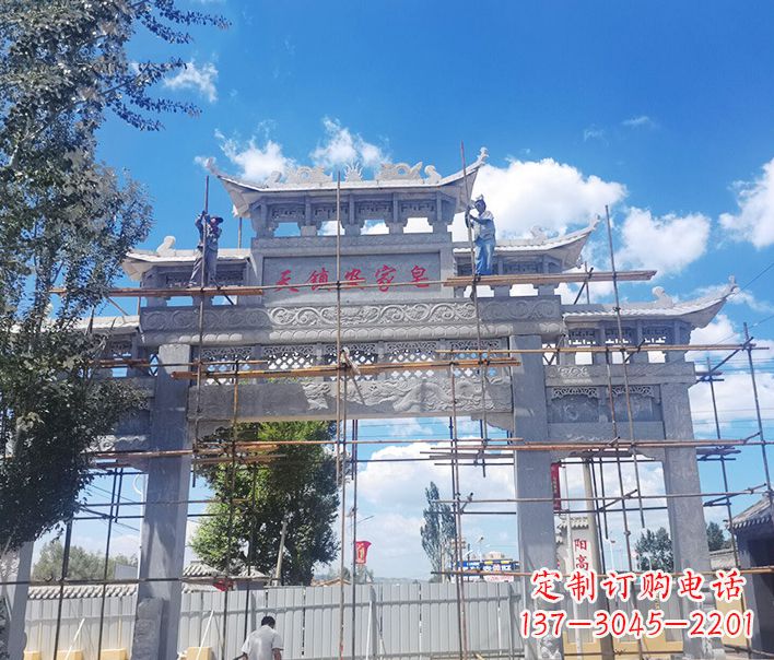 福建方牌坊石雕