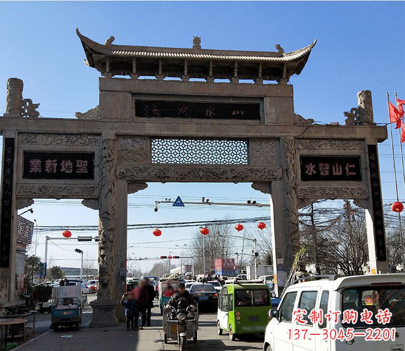 福建高端定制牌坊雕塑
