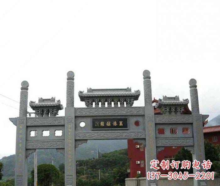 福建牌坊雕塑·精美雕刻·传承古老文化