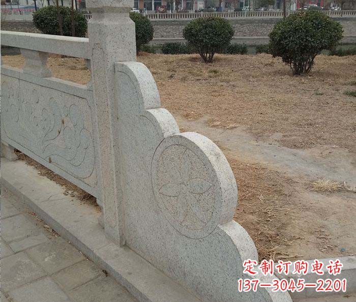 福建精美仿古护城河石雕栏板
