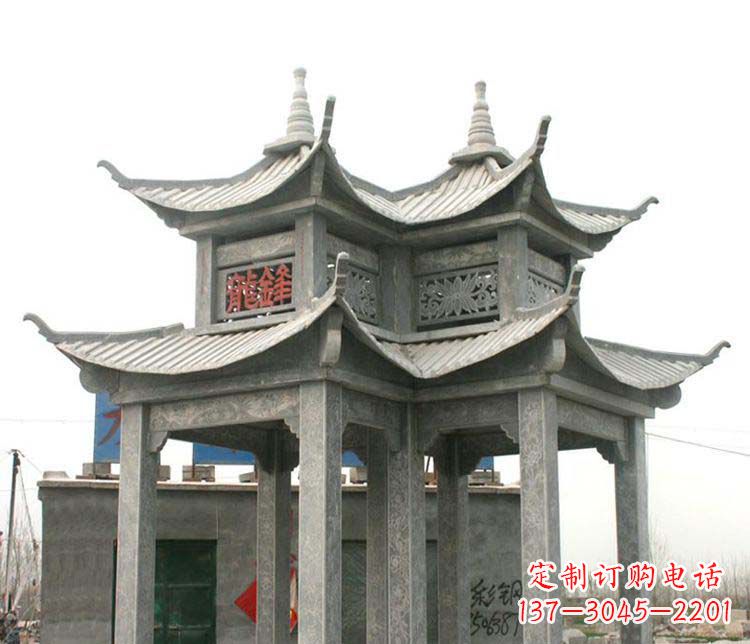 福建仿古凉亭石雕艺术品