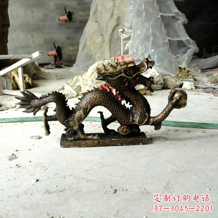 福建仿古龙铜雕