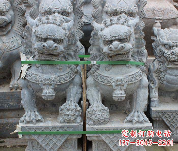 福建仿古瑞兽狮子石雕