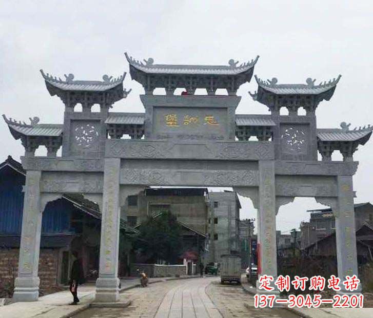 福建精美牌坊石雕
