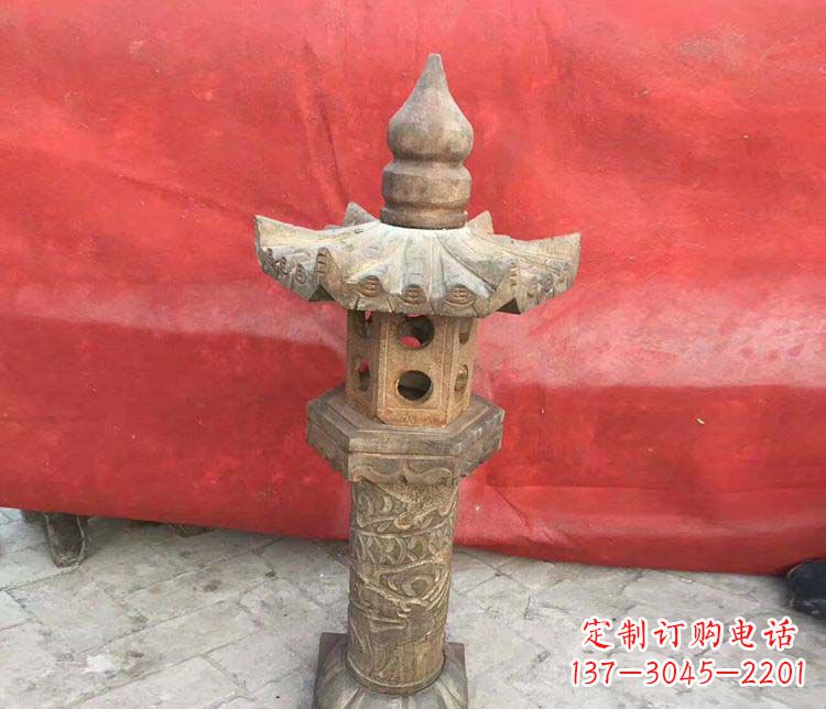 福建传统风格石灯雕塑