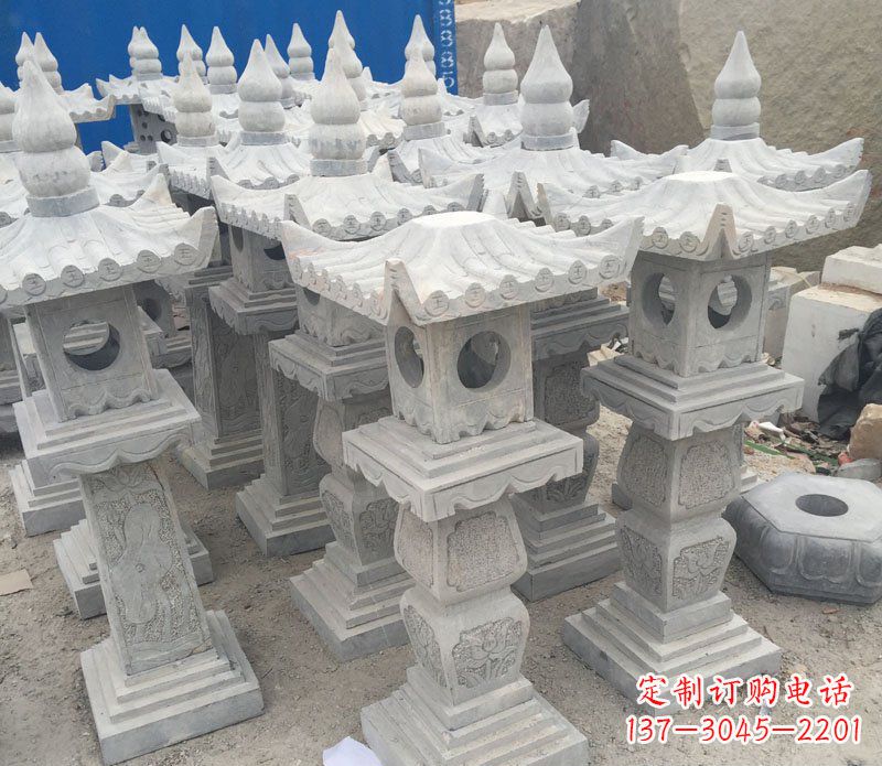 福建仿古石灯园林景观石雕