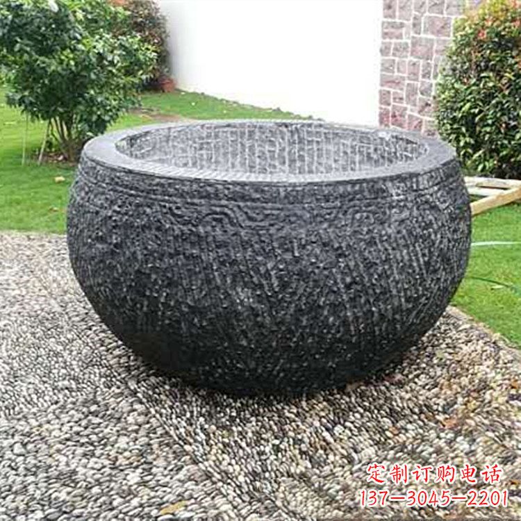 福建仿古石雕水缸