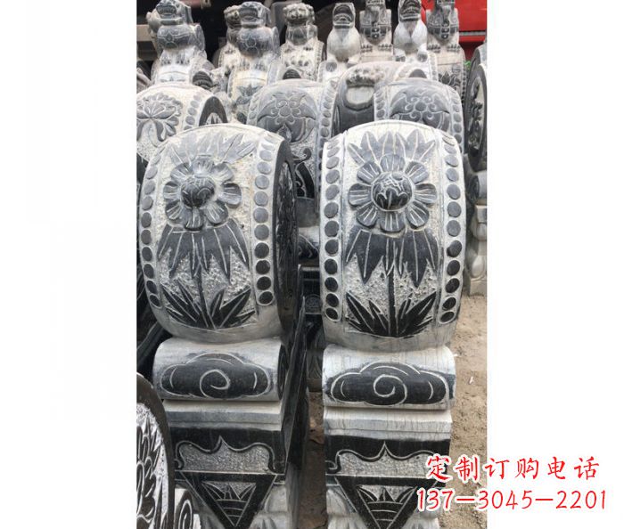 福建仿古石门墩镇宅抱鼓石