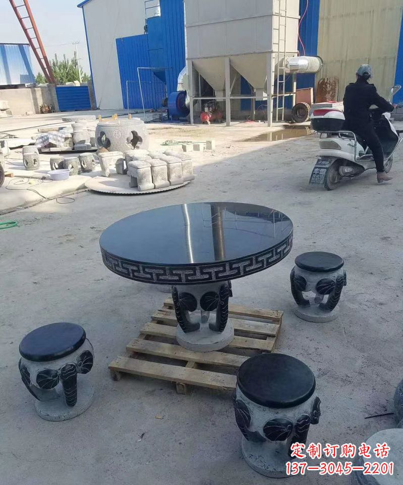 福建仿古石桌凳庭院景观石雕