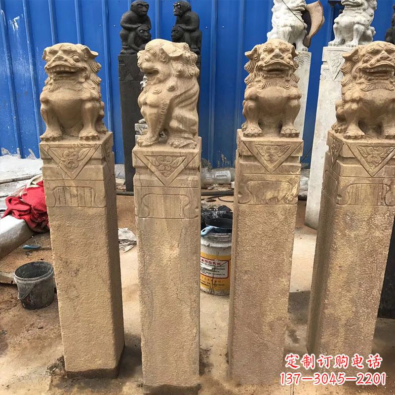 福建仿古拴马桩石雕塑——傅雕你的精美时光