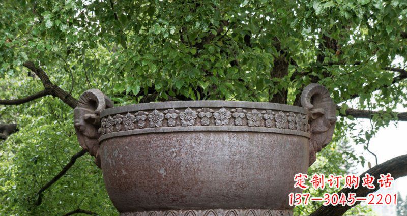 福建中领雕塑仿古水缸铜雕