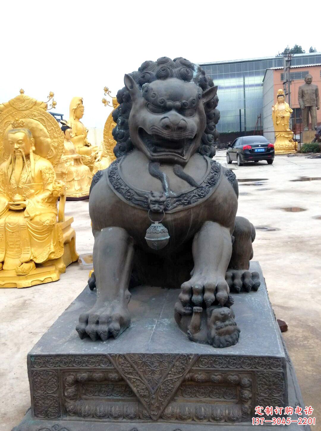 福建精美仿古铜狮子雕塑