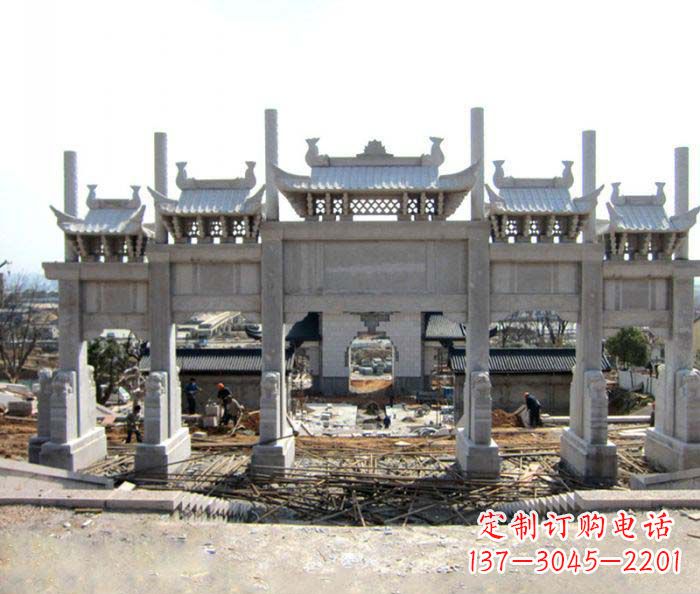 福建仿古五门石牌坊
