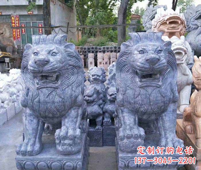 福建仿古欧式石雕狮子