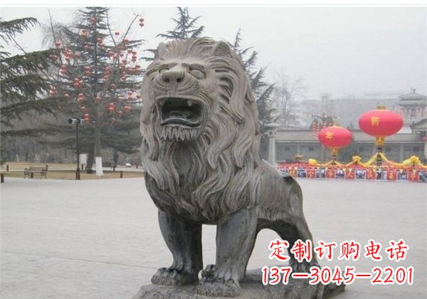 福建欧式古典石雕狮子