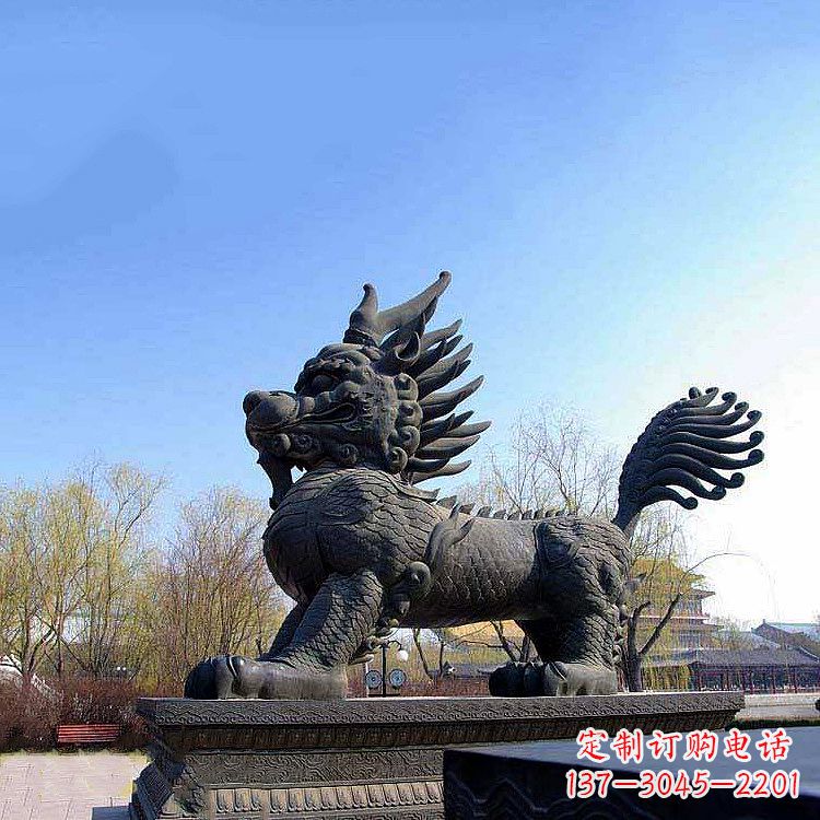 福建古典麒麟雕塑,精美绝伦