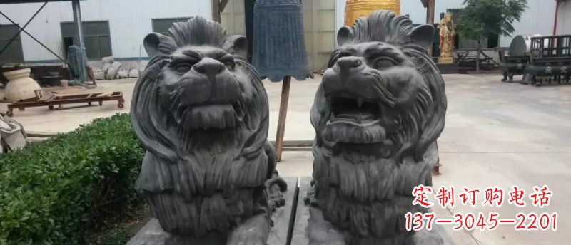 福建玻璃钢狮子雕塑