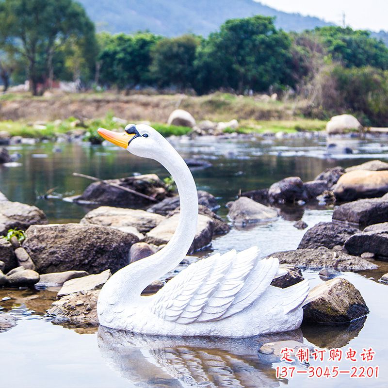 福建仿真白天鹅仰脖款