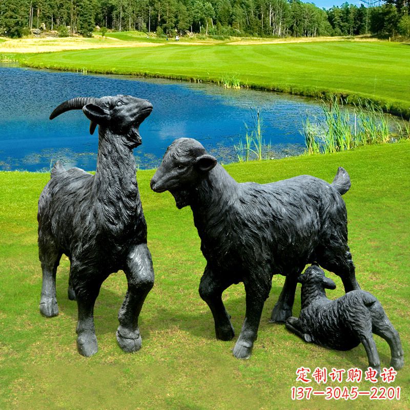 福建 雕刻经典,匠心独具,黑山羊雕塑