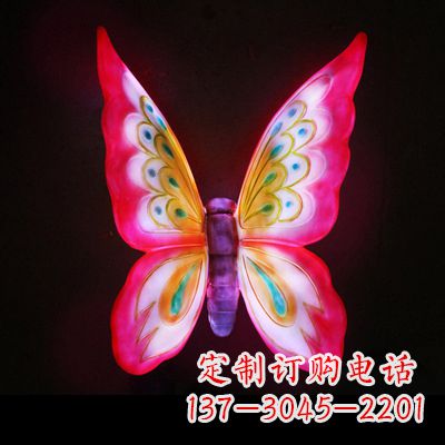 福建定制发光蝴蝶雕塑