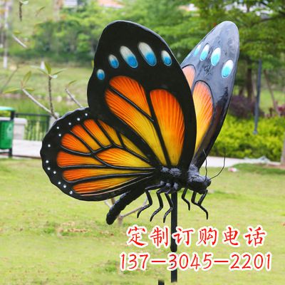 福建仿真蝴蝶_黄色款款105x78x110